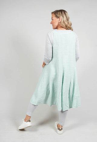 Sleeveless Linen Dress in Sky