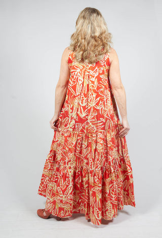 leo print Beatrice B maxi dress with no sleeves