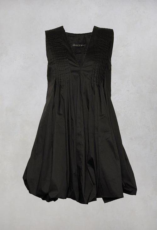 Sleeveless Mini Dress in Nero