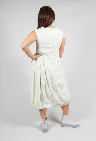 Sleeveless Utility Dress in Pearl