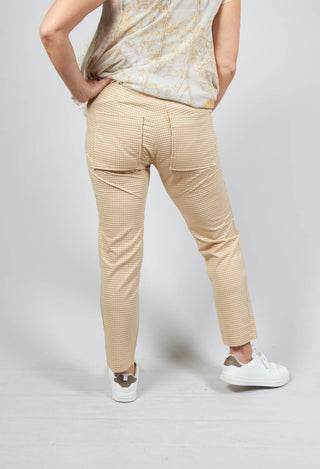 Slim Fit Trousers in Corn Check