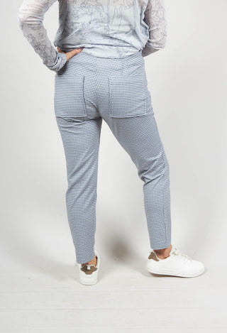 Slim Fit Trousers in Water Check