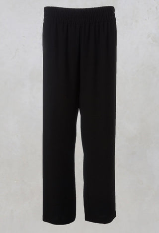 Straight Leg Trousers in Black