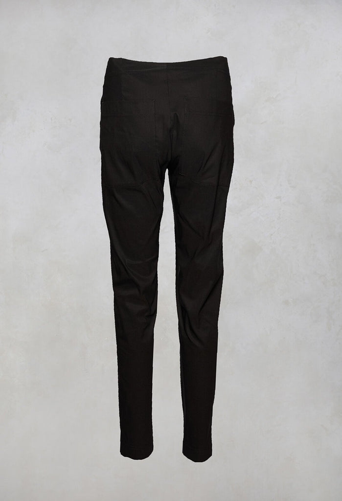 Straight Leg Trousers in Black