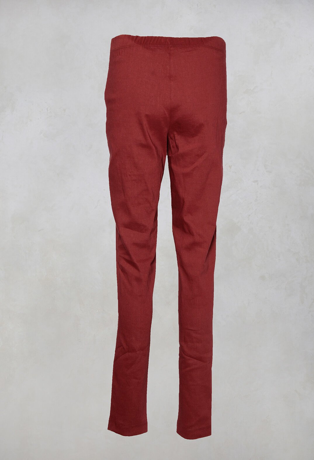Stretch Fit Leggings in Burgundy