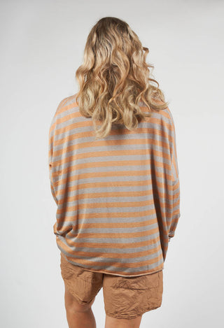 Striped Cardigan in Pottery