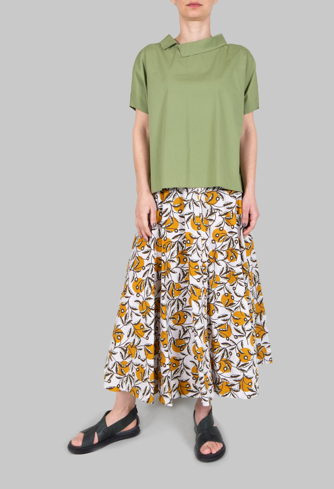 Midi Skirt in Naturale/Orca