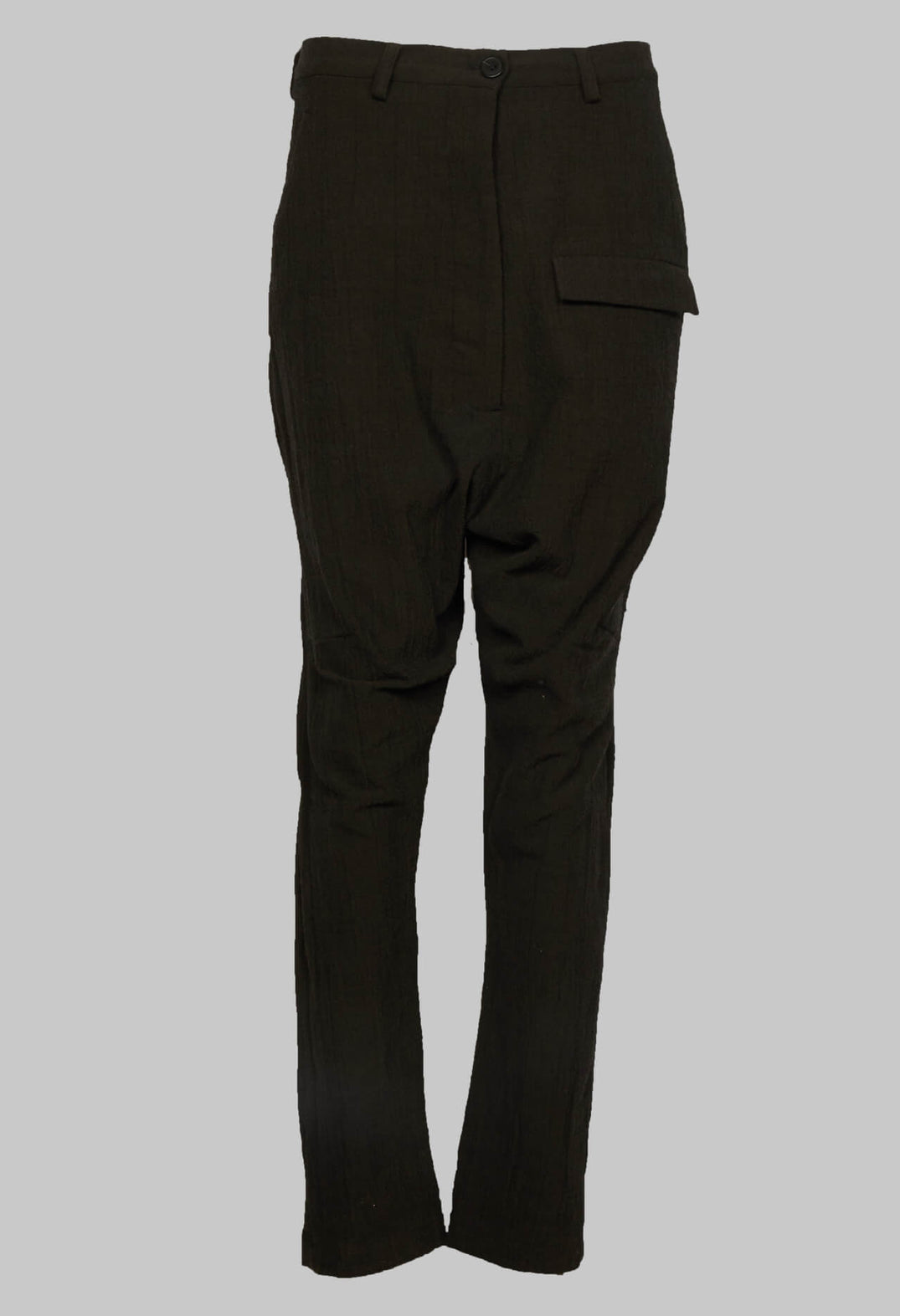 Tailored Drop Crotch Trousers in Teal