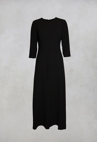 Tailored Maxi Dress in Nero