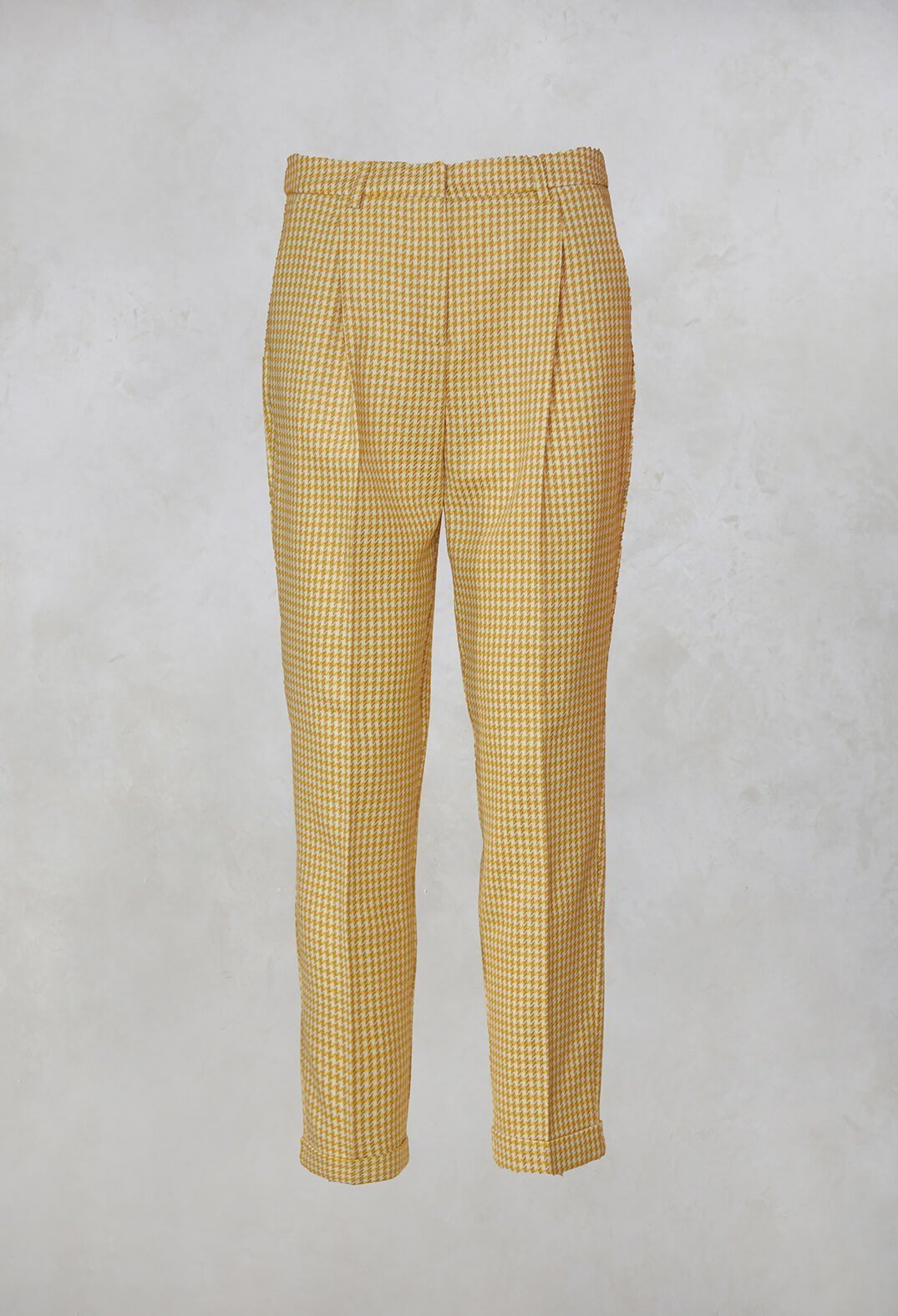 Tailored Trousers in Cream Yellow