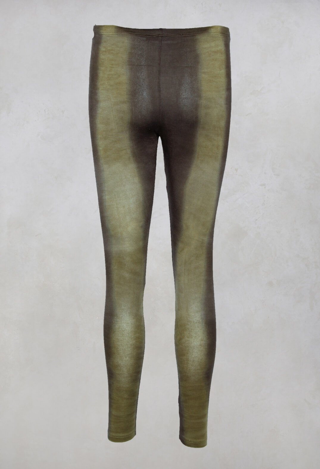 Taylora Tie Dye Leggings in Avocado Green