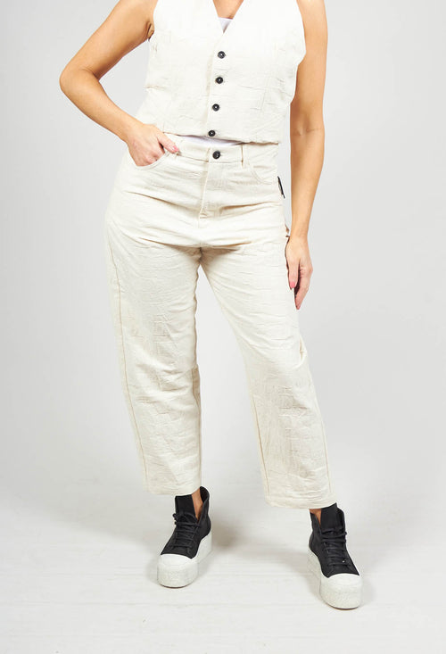 Textured Jeans in Natural