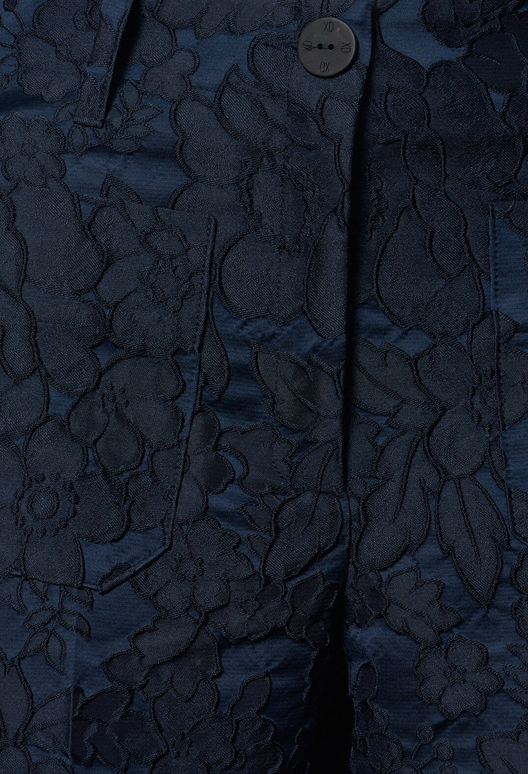 Textured Trousers in Dark Blue