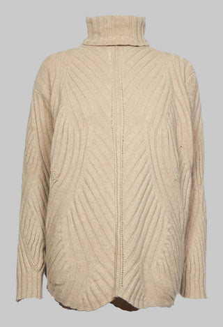 Thick Knit Jumper in Beige
