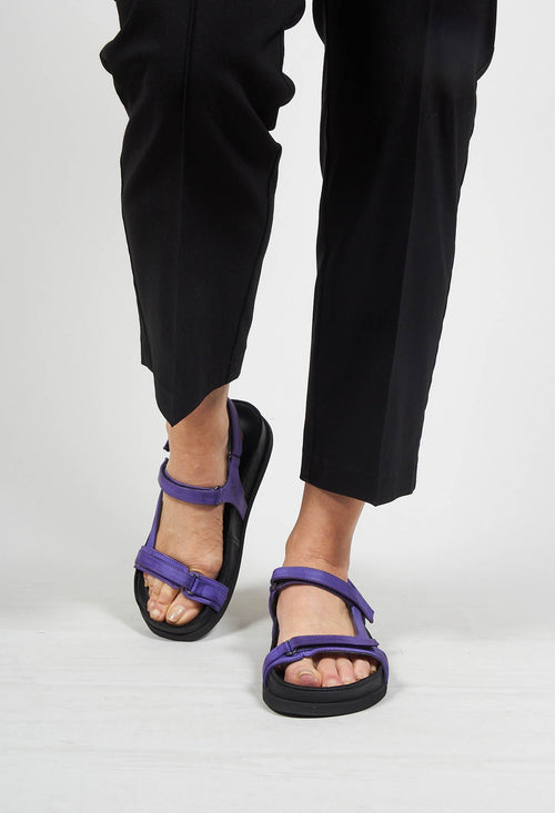 Thin Strap Sandals in Gasoline Viola Liberta