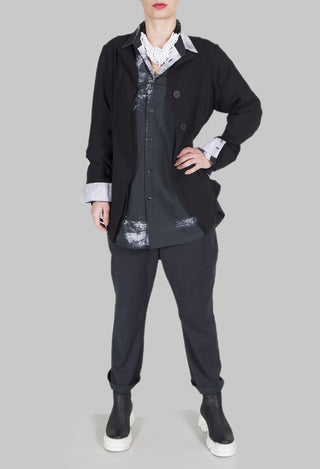 Hollie Ankle Grazer Trousers in Black