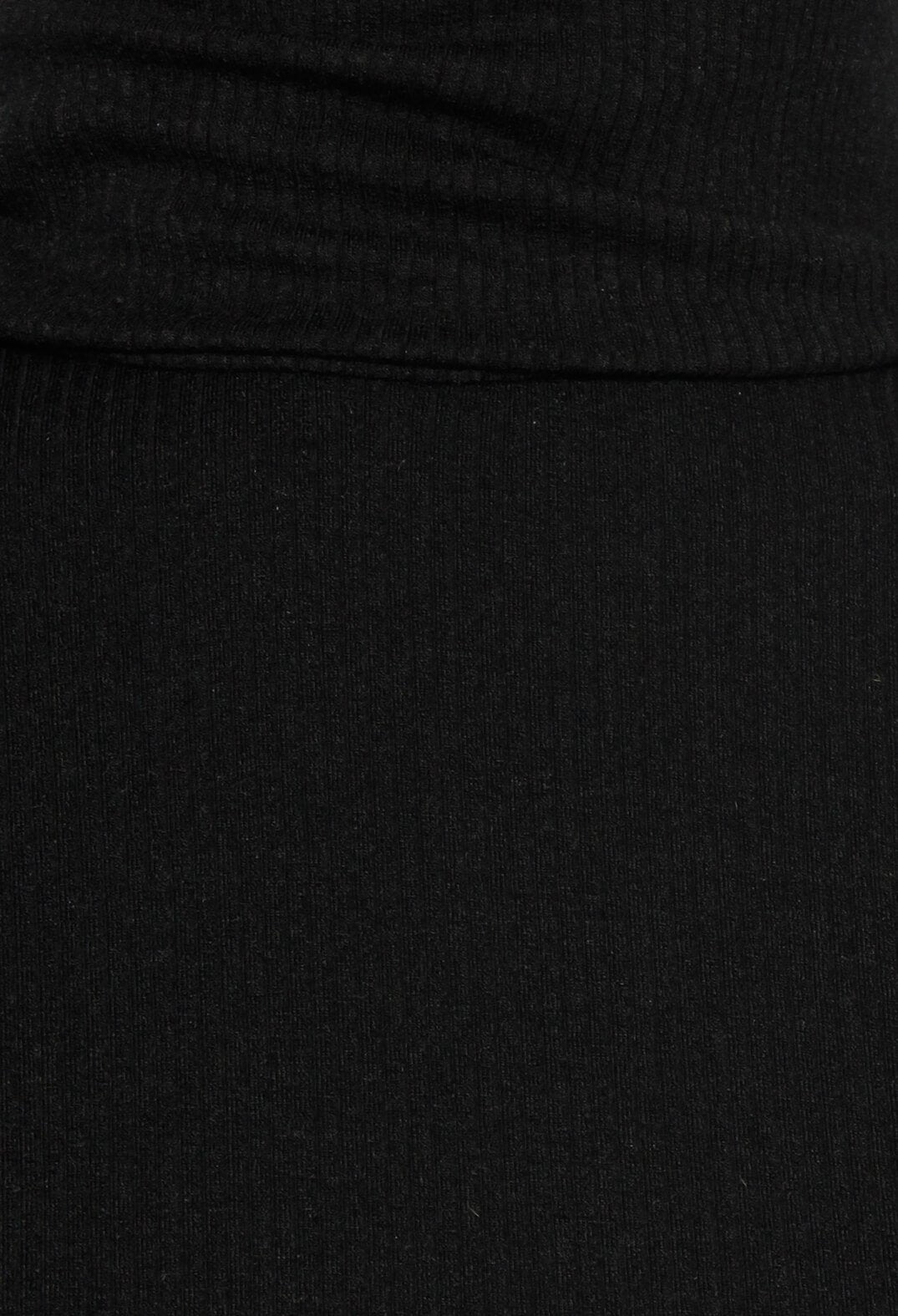 Bodysuit with Roll Neck in Black