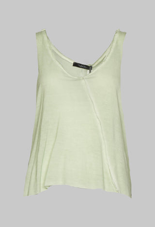 Cropped Jersey Vest Top in Mint