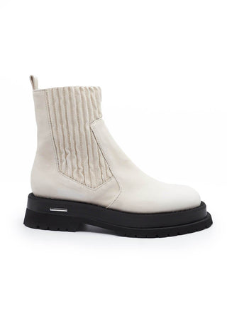 Tronchetto Fuco Boots in Gesso