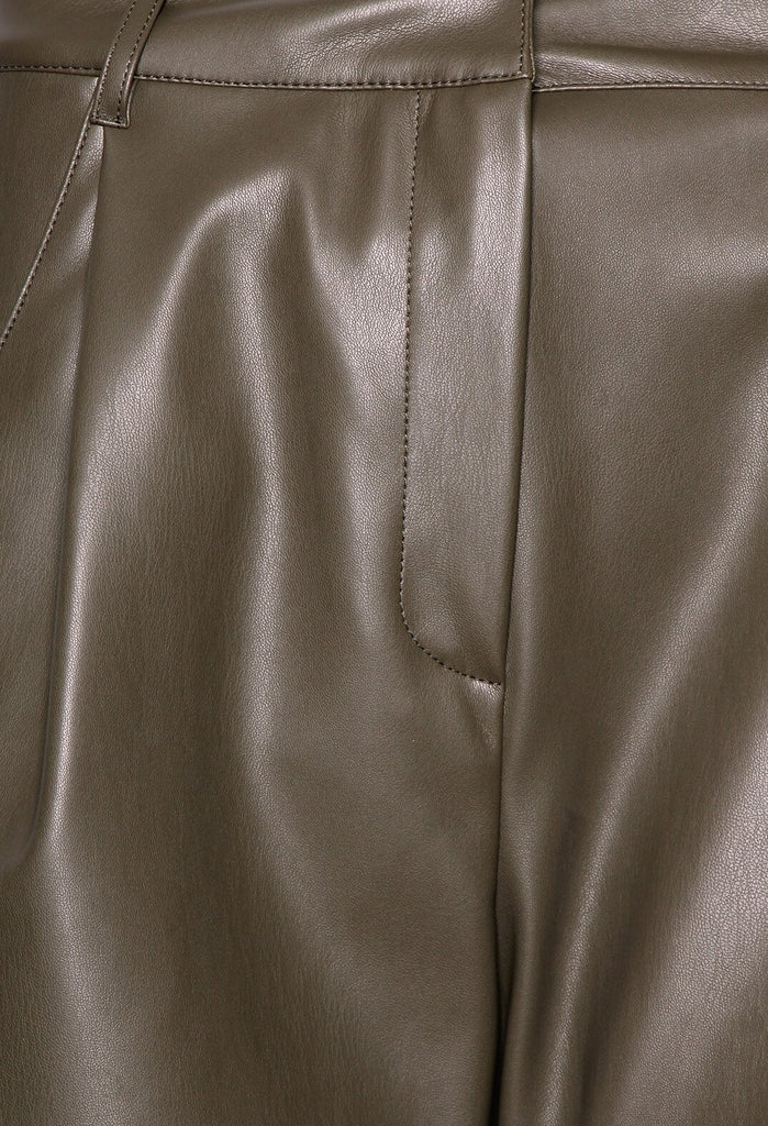 Beatrice B faux leather trousers