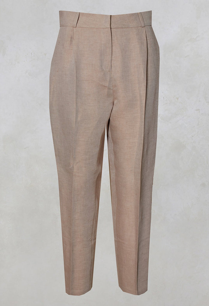 Beatrice B beige tailored trousers 