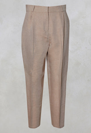 Beatrice B beige tailored trousers 