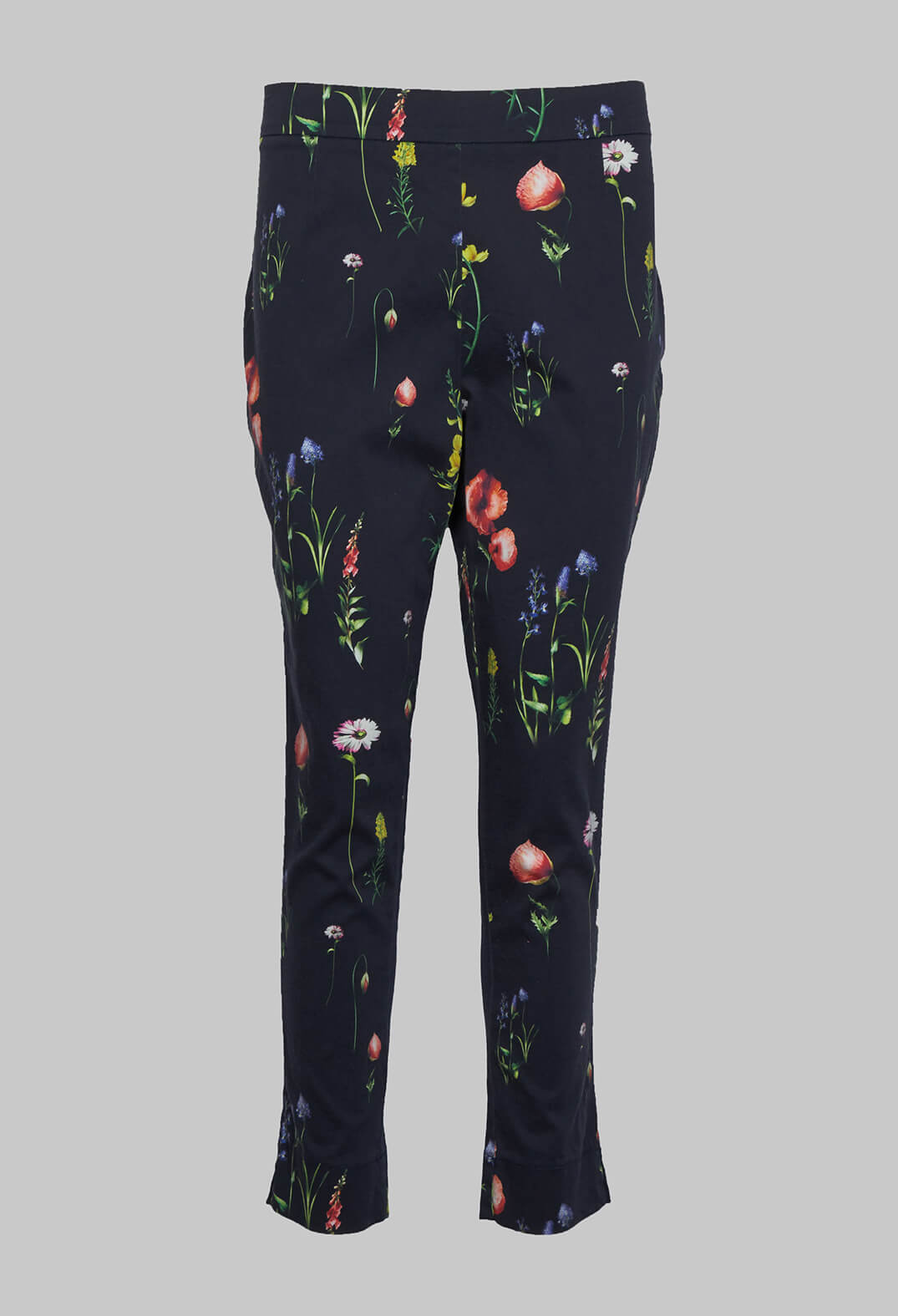 Trousers with Flower Print in Original