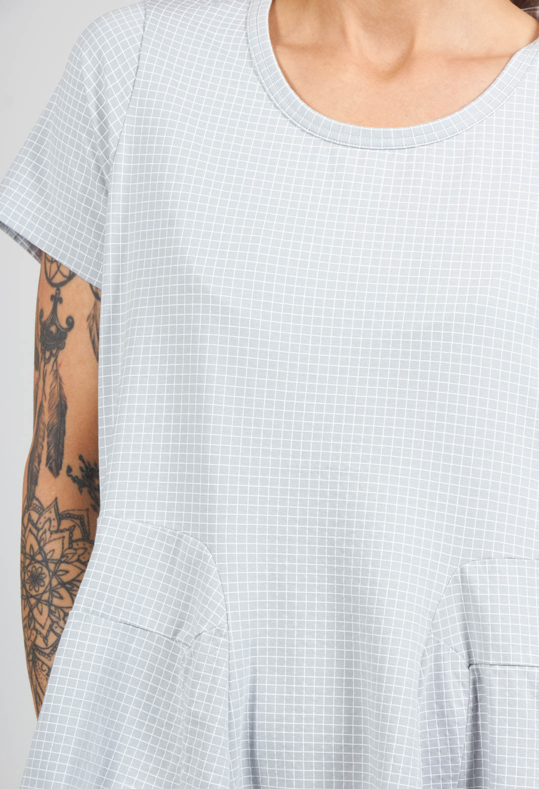 Tunic with Flared Hemline in Ice Print
