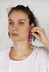 Twisted Earrings in Pink