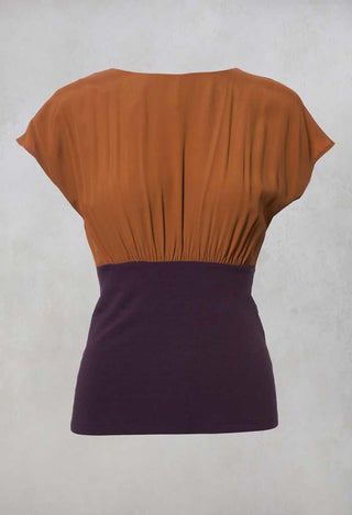 Two Tone Top in Bronzo