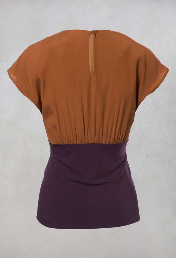 Two Tone Top in Bronzo