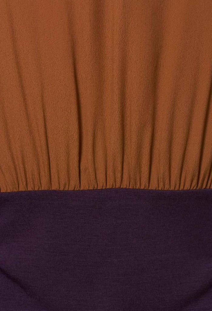 Two Tone Top in Bronzo
