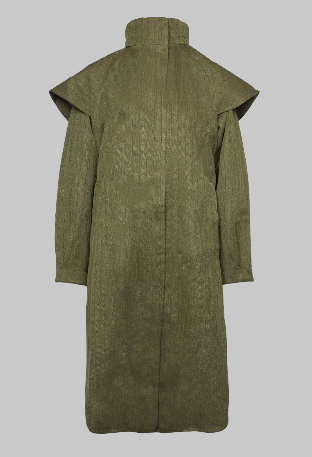Tyfon Coat in Green Tweed