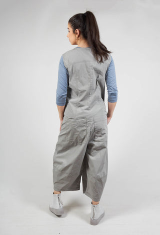 Utility Jumpsuit with Zip Detail in Olive Check