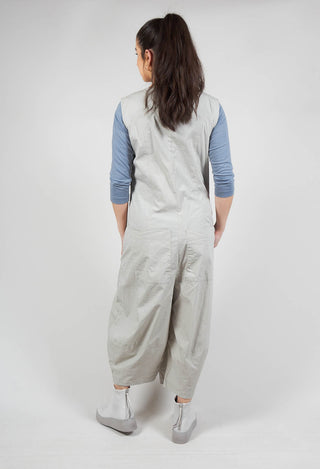 Utility Jumpsuit with Zip Detail in Pearl Check