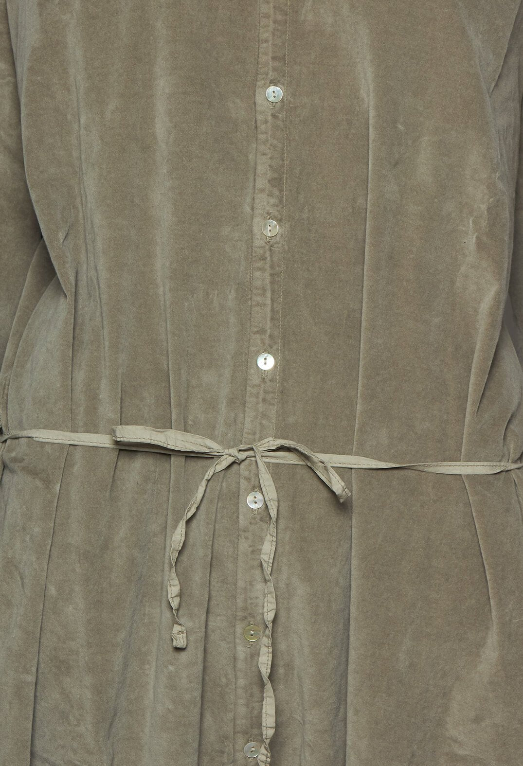 Velvet Collar Jumpsuit in Marron Glace