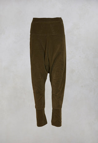 Velvet Trousers in Caramel