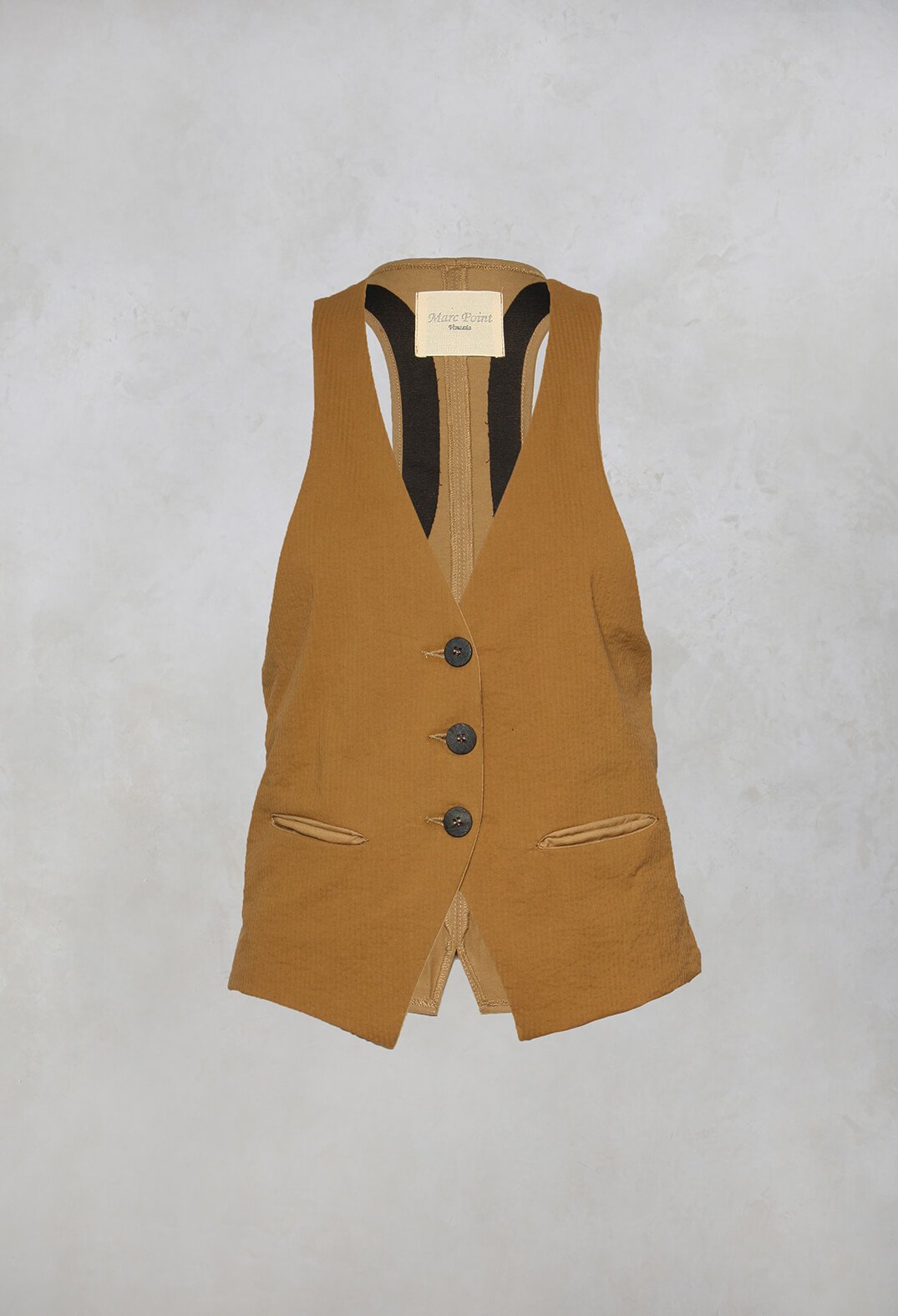 Waistcoat in Camel