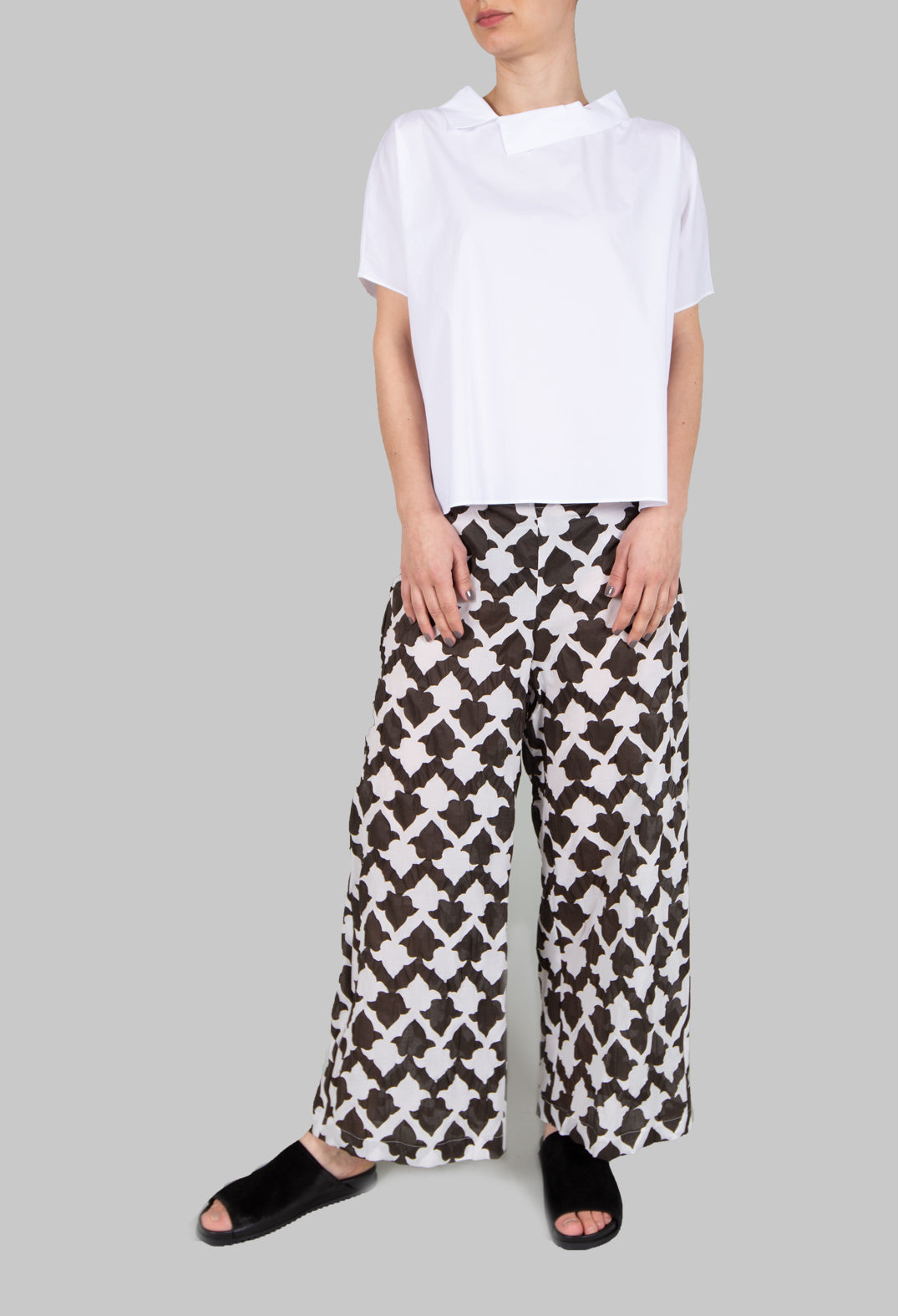 Culottes in Bianco/Nero