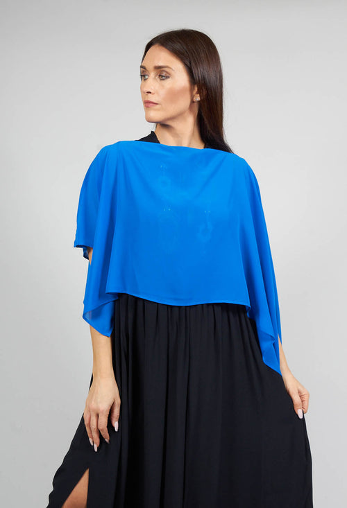 Waterfall Sleeve Cover Up in Supersonic Blue