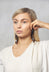 Wavy Eardrop Earrings in Brown / Black