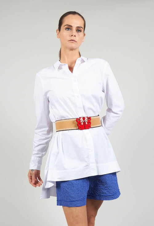 Wide Elasticated Belt with Bold Feature Buckle