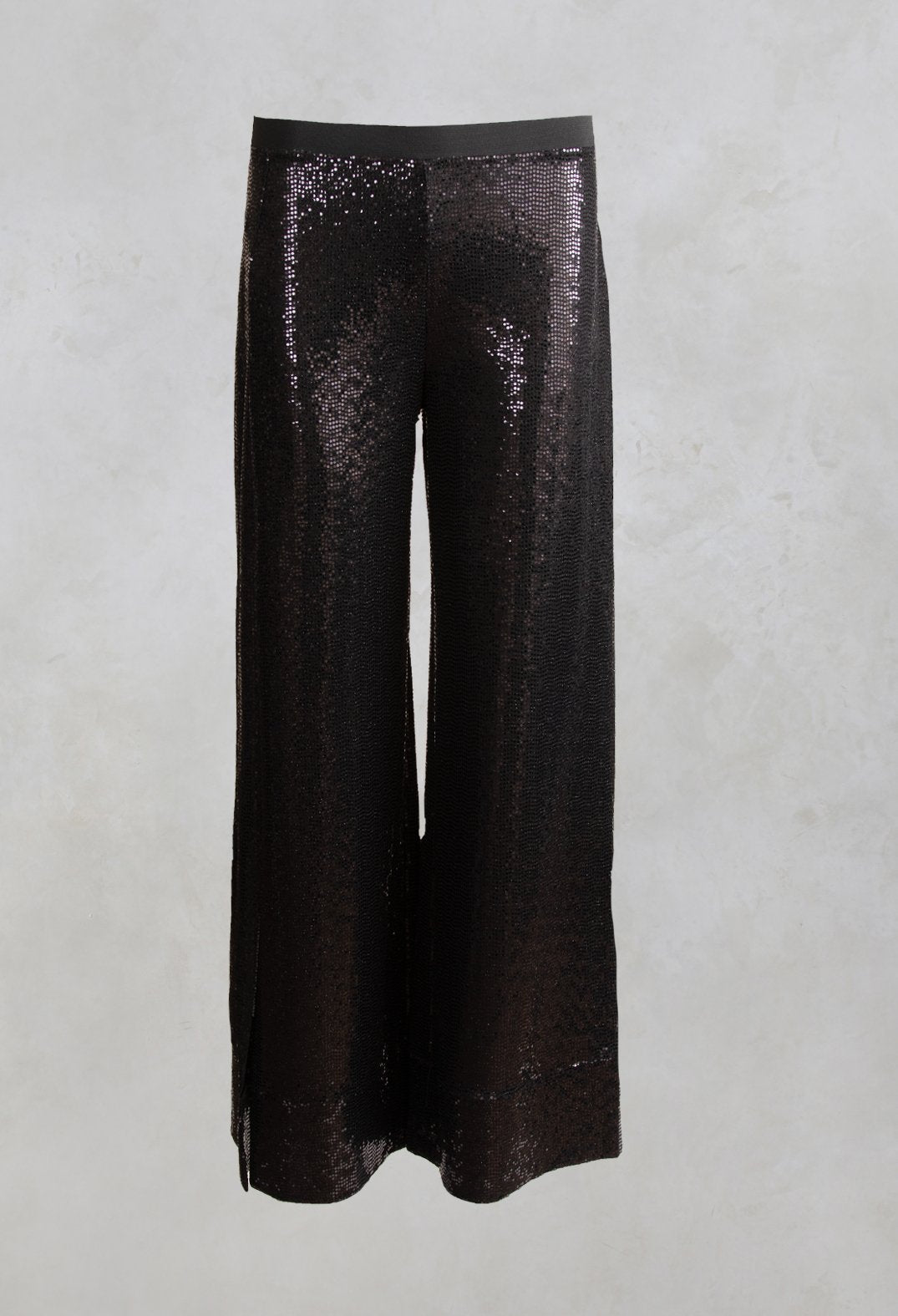 Wide Leg Sequin Pants Aubi in Black