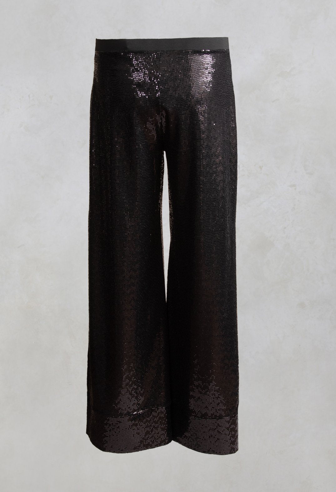 Wide Leg Sequin Pants Aubi in Black