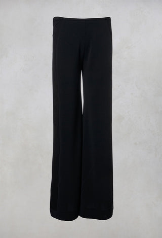 Wide Leg Trousers in Black