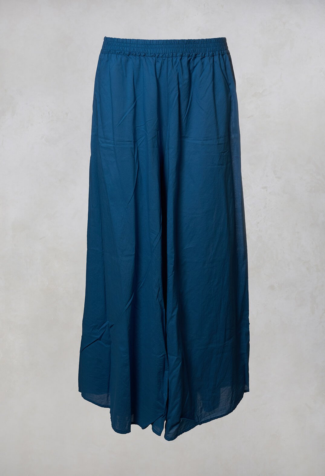 Wide Leg Trousers in Indigo