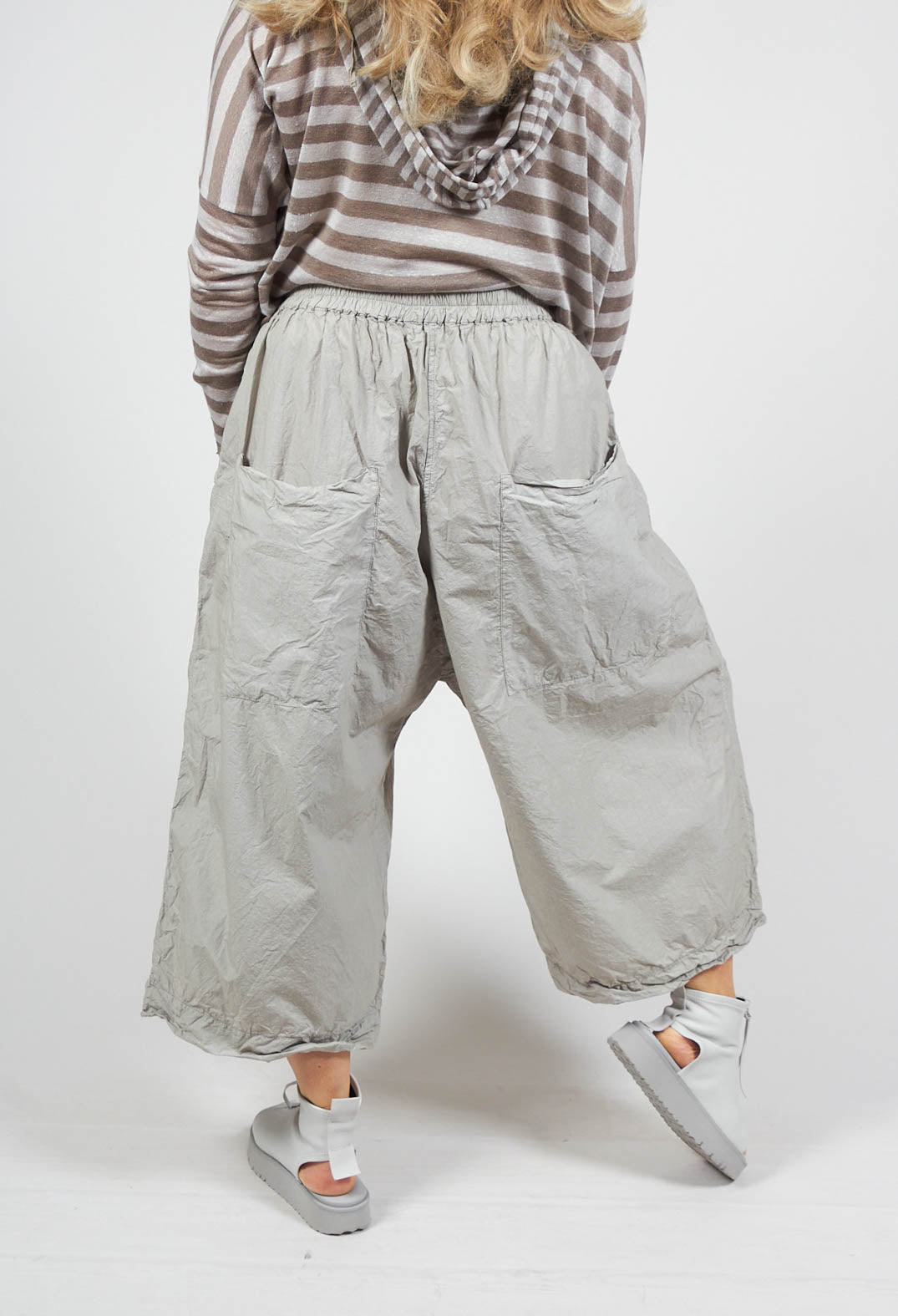 Wide Trousers TC in Stone Grey