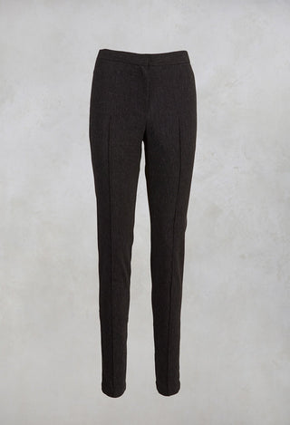 Woven Tapered Trousers in Grey