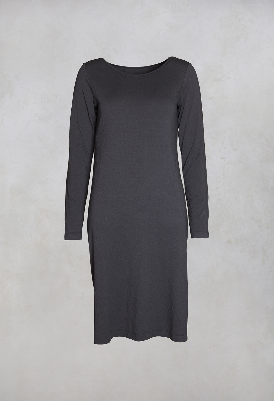 Long Sleeved Jersey Dress in Grey