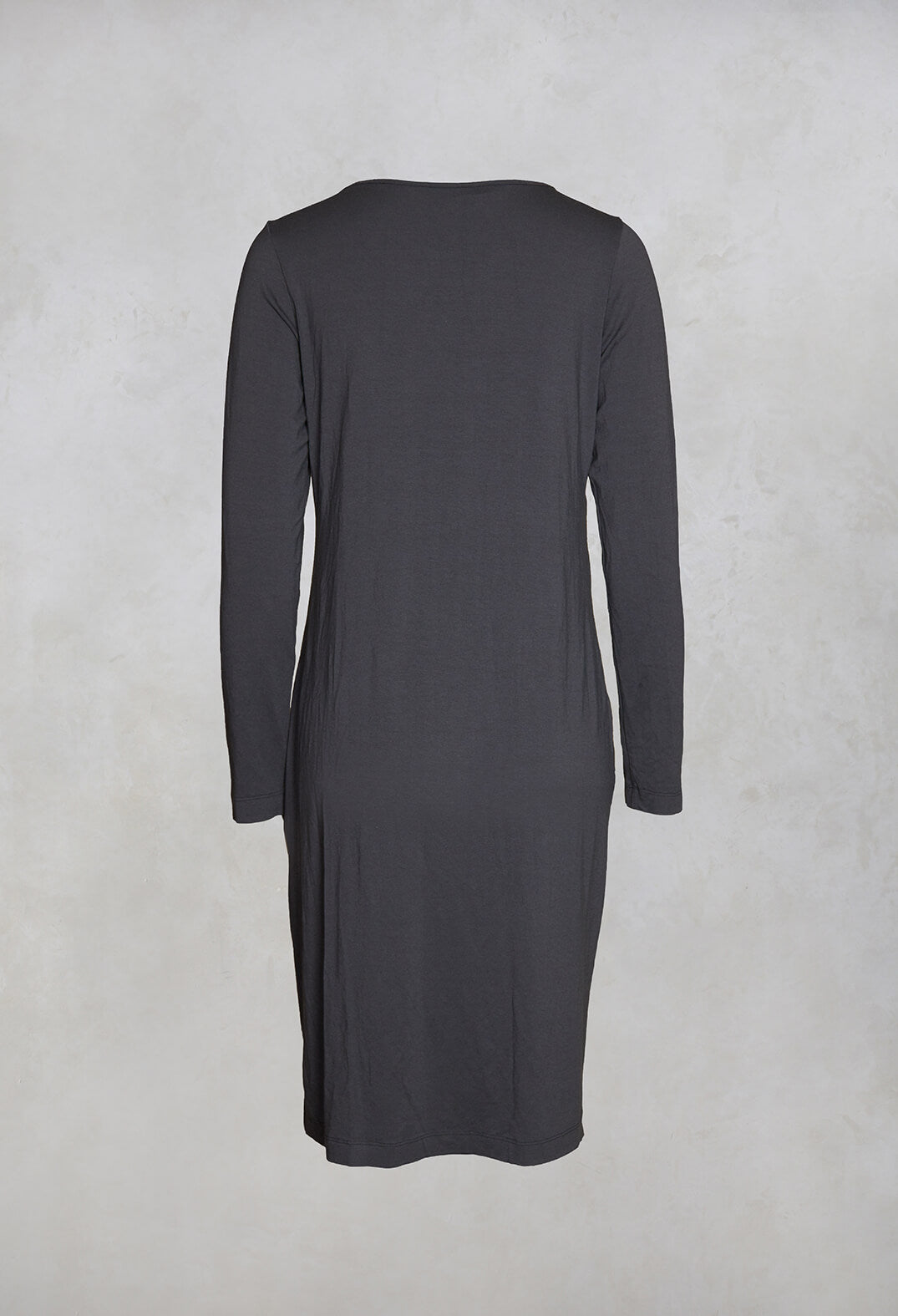 Long Sleeved Jersey Dress in Grey